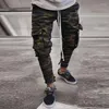 Jeans da uomo 2023 Street Pantaloni cargo casual elasticizzati da uomo Camouflage Army Design Hip Hop Ankle Zipper Jogger Slim Fit Men