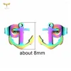 Stud Earrings 24pcs Stainless Steel Anchor Wholesale Women Ear Piercing Jewelry Small Earings Set Summer Holiday Accessories