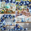 Décorations de Noël 72pcs ballon bleu guirlande arc bienvenue baby shower saint valentin fête d'anniversaire mariage 231023