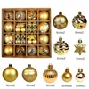 Christmas Decorations Tree Balls 42 44pcs 6cm Big Ball Multicolor Ornaments Set for Home Party 231023