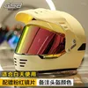 Capacetes de motocicleta GSB Retro Retro Capacete completo Mulheres V73 Fibra de vidro de 12k Fibra de carbono Motocross Segurança Casco de Moto