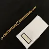 Estilo clássico moda carta corrente colar 18k pulseira de ouro brincos marca designer conjunto de jóias festa feminina presente de aniversário de natal