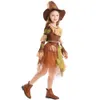 Costume d'Halloween Femme Costume de Cosplay de Créateur Halloween Costume de Cosplay Épouvantail pour Enfants Costume de Jeu de Rôle Costume de Performance pour Fille Costume de Couleur