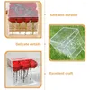 Vases Boîte à roses transparente Boîte à fleurs éternelle Conteneurs en plastique Support transparent Verre Cube acrylique préservé
