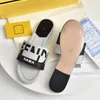 Designer caldo Slide Women Slipper Men tela di lusso e vetrini classici in pelle marrone nera firma in gomma tagliata a taglio laser lettere di suola Summer Lady Lady Lady Sandale