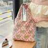 Sacos de noite Youda estilo poliéster tecido bolsa de ombro para mulheres moda floral padrão bolsa grande capacidade casual shopper tote