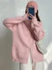 Chandails pour femmes Pull femme automne hiver polyvalent à manches longues haut Streetwear manteaux décontractés lâche Double fermeture éclair tricots Cardigan 231023