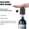 Bar Tools 2 IN 1 Vacuum Wine Bottle Stoppers Reusable Preserver Pump Corks with Time Scale Record for Lovers 231023