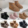 Stivali per bambini Mini Ragazze Scarpe per bambini Ultra Designer Stivale in vera pelle Ragazzi Striscia riflettente Classic Bambini bambino bambino giovanile h8v8 #