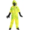 Costume d'Halloween pour femme - Costume de cosplay de créateur - Body de fête d'Halloween - Vêtements de protection contre la crise biochimique - Imprimé éclaboussures - Robe unisexe - Jeu de zombies