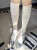 Women Socks Women's Moon Asymmetric Stars Slimming Calf Stockings Leg Shaping Tube Splicing Lace