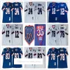 NCAA 75 번째 빈티지 풋볼 8 트로이 아이언 맨 저지 21 디온 샌더스 22 Emmitt Smith 33 Tony Dorsett 54 Randy White 88 Michael Irvin Jersey Col