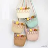 Handbags New Handmade Children Girls Shoulder Bag Flower Bag Bag Kids Keys Coin Purse Cute Princess Mini Rattan Handbag