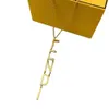 Модное ожерелье дизайнерское ожерелье с длинным цепным подвесным ожерельем украшения в штучной упаковке