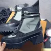 Designer Boots Paris Luxury Brand Boot Echt lederen enkellaarsjes Vrouw Korte laars Sneakers Trainers Slipper Sandalen door 1978 W423 03