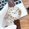 Wysokiej jakości nowe Balon B Balon rzymskie zegarki męskie Ceramiczna ramka Klasyczna 42 mm luksusowy zbiornik zegarek automatyczny ruch mechaniczny projektant zegarek zegarek zegarek zegarek