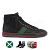 2024 Tennis 1977 Canvas High Top Casual Shoes Luxurys Designer Womens Shoe Brand Italy Green and Red Web Stripe Rubber Sole Stretch Cotton Low Mens Sneakers 36-44