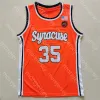 PERSONALIZZATO 2021 Nuovo NCAA College Syracuse Arancione Pallacanestro Jersey 35 Buddy Boeheim Drop Shipping Taglia S-3XL