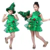 Cosplay Christmas Costume Women Designer Cosplay Costplay Kostium Dziewczyny Dziewczyny Dziewczęta choinka sukienka Performance Green Elf