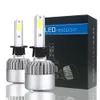 المصابيح الأمامية C6 CAR LED 72W 7600LM COB مصابيح الأمامية التلقائية H1 H3 H4 H7 H11 880 9004 9005 9006 9007 مصابيح تصميم السيارة ZZ