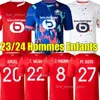 2023 LOSC Lille 4th soccer jerseys 2024 J DAVID FONTE ANGEL AndrE Gomes 23/24 Lille Olympique JIKONE JIKONE cabella T.WEAH L.ARAUJO maillot de football shirt men kids kit