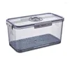 Garrafas de armazenamento de alta capacidade bento caixa acessórios de cozinha recipientes de alimentos geladeira freezer organizadores transparente pet grade