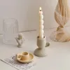 Portacandele Minimalismo Ceramica Nordic Home Decor Candeliere Decorazione di nozze Tavolo da pranzo in oro Regalo 231023