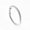 Designer Armband Dy Luxury Twisted Pearl Head Men Women Fashion Versatile Twist Jewelry Platinum Plated Wedding Presents