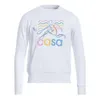 Casablanc ciepłe topy 23AW SWAN Wzór bawełniany bluza mężczyźni i kobiety swetry Nowy designer Casablanca moda luźna okrągła szyja wydrukowane pullover swobodny top