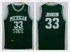 AANGEPASTE NCAA basketbaltrui Jabbar Walton Johnson Hill Durant Bird Alcindor Ewing Williams O'Neal hoge kwaliteit echte Stitch Jerseys 012