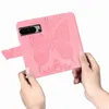 PU skórzany nadruk motyla Karta kwiatowa Portfel Portfel dla Google Pixel 8 Pro 7a 7 6a 6 5a 5 4 Flip Stand Cover Telefon funta z smyczy