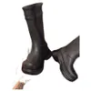 Botas femininas botas vermelhas longas botas de chuva sola grossa à prova dwaterproof água anti deslizamento botas de cavaleiro botas de tornozelo balencaga 56yjl