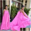 Plus Size Dresses S- 5Xl Casual Clothing Maxi For Women Designer Sexy Sling Sleeveless Long Sundress Wedding Dress 16 Colors Drop De Dhrc3