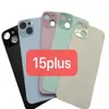 Reparatur Teile Telefon Großes Loch Zurück Glas Gehäuse Für IPhone 15 15 Plus iphone 15Pro iphone 15Pro Max Batterie Abdeckung neue