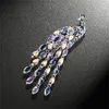 Brooches Long Tail Tassel Crystal Peacock For Women Luxury Full Rhinestone Fashion Charm Beauty Animal Bird Brooch Pins Gifts