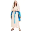 Costume d'Halloween Costume de cosplay de créateur pour femme Le costume de la Vierge Marie de l'Israël antique Costume d'Halloween ample et confortable de haute qualité