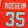 PERSONALIZZATO 2021 Nuovo NCAA College Syracuse Arancione Pallacanestro Jersey 35 Buddy Boeheim Drop Shipping Taglia S-3XL