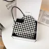 Purse pour la qualité des sacs de qualité des aisselles marque haute coeur et sac à main amour plaid femmes en forme d'épaule