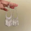 Dangle Earrings Tassel Ear Hanging Women's Fashion Chinese Style Temperament Long Trend Jewelry