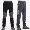 Autres articles de sport Pantalons de randonnée d'hiver réfléchissants pour hommes Pantalons de camping en polaire chaude Softshell Sports de plein air Trekking Ski Pantalon imperméable 231023