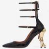 Sandals 2023 Spring/Autumn Women's High Irregular Heel Round Toe Hasp High-heeled San Sexy Dals Lacing