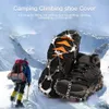 Ramponi da alpinismo 1 paio Ramponi da ghiaccio in acciaio inossidabile 24 denti Tacchetti da alpinismo con borsa per il trasporto Kit da arrampicata su ghiaccio per scarpe/scarponi/tacchi/scarpe da ginnastica 231021