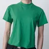 Женские футболки 2023, женская закатанная футболка с коротким рукавом, простая однотонная женская футболка с круглым вырезом, женские повседневные топы