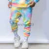 Men's Tracksuits Nanaco Oversized Tie-dye Sport Men's Hoodies Set Male Hooded 100% High Quality Cotton Colorful Tracksuit Sweatshirts Suits M-4XL J231023