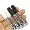 Black 1.0ml Ceramic Cartridge White 510 Vape Cartridges 2.0mm Thick Oil Holes Carts Empty Disposable Atomizer Vaporizer 1000pcs/case USA Warehouse