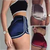 Aktive Shorts für den Sommer, lässig, für Damen, gestreift, erhältlich, lockere elastische Taille, atmungsaktiv, Strand, Fitnessstudio, Sport, weiblich