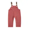 Broeken 2-6 jaar peuter kinderen effen kleur corduroy overalls jarretelbroeken slabbetjes herfst winteroutfits