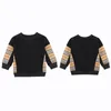 Kids Designer Pullover Plaid Baby Clothing Sweatshirt Warm Autumn And Winter Boys Girls Children's Clothes Sweatshirts