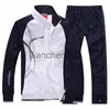 Męskie dresy męskie dresowe dresowe dresy biegowe jogging sportowy sport fitness 2 sztuki kurtka + brespants Basketball Football Track Suits J231023