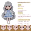 Куклы YUMMON Blyth Doll 1/6 BJD Toy Joint Body Белое блестящее лицо 30 см с дополнительными руками Модная кукла DIY Игрушка в подарок для девочек 231023